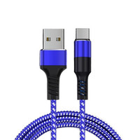 De alta velocidad de Metal de Nylon trenzado USB 3,0 de 3,1, 3,2 tipo C Cable de datos de carga