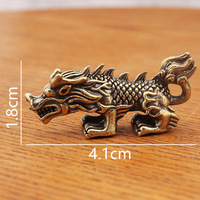 Neuf Fils Du Dragon Figurines En Laiton Massif Set Vintage Mythologie Chinoise Collection Déco Bureau