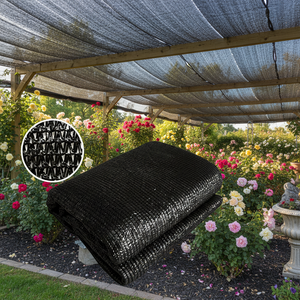 Malla de Sombra Negra Resistente a los Rayos UV - Malla de Sombra de HDPE <span class=keywords><strong>para</strong></span> Jardín, Patio, Invernadero, Protección Agrícola - Product Image 6