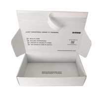 Boîte d'expédition personnalisée sur mesure avec conception gratuite, boîte d'expédition imprimée sur mesure en carton ondulé E, marque privée, boîte d'expédition auto-adhésive