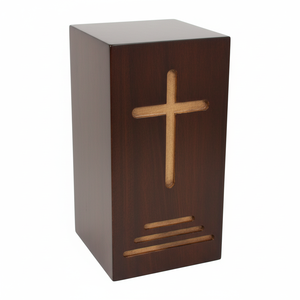 Urnas de madera modernas hechas a mano de gran calidad para cenizas de adultos Urnas de cremación de madera para uso decorativo masculino y femenino - Product Image 1