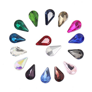 Joyería de cristal en forma de diamante DIY, zapatos y bolsos con diamantes en forma de gota de agua y suelas puntiagudas. - Product Image 1