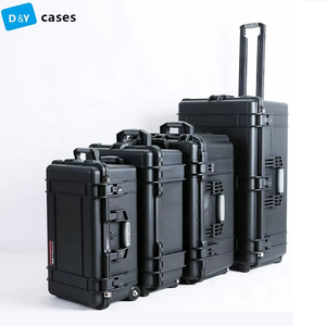 Waterproof Shockproof Rugged Rolling Large Plastic <strong>Hard</strong> Protective Carrying case for Led Film Light Equipment Transportation - Product Image 1
