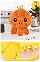 Porte-monnaie en peluche pieuvre animal de dessin animé, mini porte-monnaie porte-clés pieuvre en peluche
