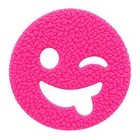 Patch en chenille pour le visage, thème Halloween, rouge néon, découpé au laser, thermocollant, pour chemise de costume par EYD