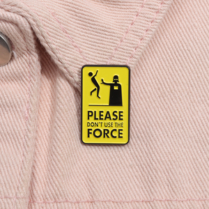 Phim Hoạt Hình Văn Bản Xin Vui Lòng Không Sử Dụng Các Lực Lượng Men Trâm Người Ngoài Hành Tinh Loạt Ba Lô Huy Hiệu Quần Áo Phụ Kiện Quà Tặng Đồ Trang Sức Cho Bạn Bè - Product Image 5