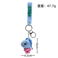 Pendentifs porte-clés en gel de silicone créatifs et mignons, motif dessin animé pour adolescents, breloques tendance pour sacs, voitures et poupées, petits accessoires en gros