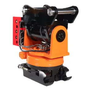 Utility connection device quick coupler tilt rotator