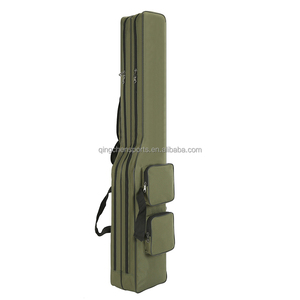 Large capacity 2 layers 3 layers waterproof 1.3m 1.35m sea rod pulley backpack box, multi-function fishing bag