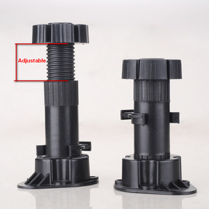 Kunststoff verstellbares Schrank bein Schwarzes Schrank tischbein mit Clips Kunststoff-Nivel lierfüße für Küchen schrank - Product Image 4