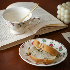 <b>UK</b> Style Aristocratic Romantic Elegant Rose Flower Afternoon <b>Tea</b> Cup <b>Set</b> Ceramic Bone China Cups Saucers Eco-Friendly BPA Free - Product Image 4