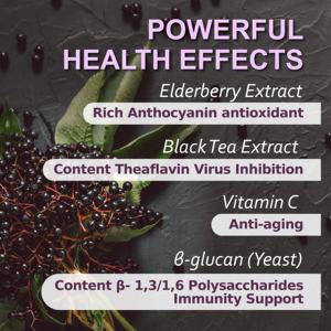 Venta al por mayor etiqueta privada personalizada inmune antifatiga saúco extracto vitamina C cápsula - Product Image 4