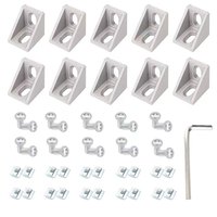 Connecteur d'angle droit pour meubles, support de fixation pour table et chaise, en alliage d'aluminium épaissi