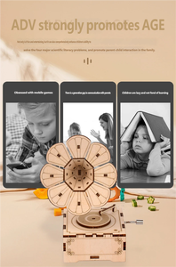 Jouets STEM pour enfants de 8 à 12 ans, boîte à musique en bois 3D, puzzle, kit de modèle à assembler soi-même, projet scientifique éducatif, plus de 500 pièces, unique - Product Image 6