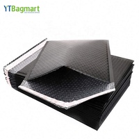 Enveloppes rembourrées noires, lot de 50 enveloppes à bulles, livraison de courrier, Poly, mate, noir, vente en gros