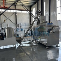 Ligne de production automatique d'extrudeuse de fabrication d'aliments bouffants de type sec à double vis pour le riz et le maïs