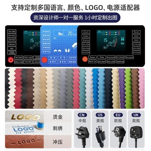เก้าอี้นวดไฟฟ้าอัตโนมัติเต็มรูปแบบไร้ราง สำหรับใช้ในบ้าน สีกรมท่า เทาอ่อน 30 ถุงลมนิรภัย นวดกดจุดฝ่าเท้า - Product Image 4