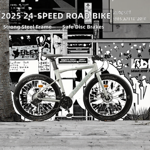 FOREVER 2025 Nouveauté <span class=keywords><strong>Vélo</strong></span> <span class=keywords><strong>28</strong></span> <span class=keywords><strong>pouces</strong></span> à 24 vitesses, freins à disque, cadre souple en acier à haute teneur en carbone durable, pour la conduite urbaine ordinaire - Product Image 2