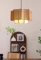 Luminaire suspendu en rotin tressé de style japonais Wabi-sabi, design nuage de pierre créatif, pour salon zen, restaurant, lustre pour la maison