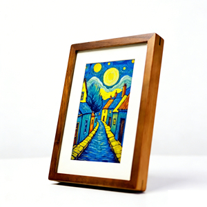 Marco de Fotos Digital Inteligente con Control por Voz AI de 7.3 Pulgadas, Pantalla de Arte Inteligente con Batería de 10000mAh para Video e Imágenes, Venta al por Mayor de Fábrica - Product Image 1