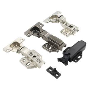 Charnière de meuble Jin Aoding à couvercle intégral avec amortisseur hydraulique, rebond à 45 degrés, charnière de porte de placard à ouverture automatique - Product Image 2