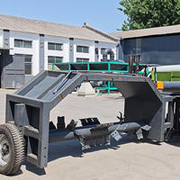 Machine de retournement de compost de type traîné pour la transformation du fumier d'élevage et des déchets organiques par fermentation