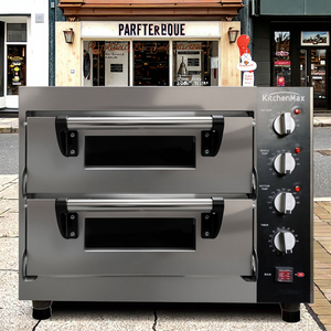 Electric 3 Deck 6-Tray Commercial Deck Oven <strong>Digital</strong> Control Adjustable Thermostat Stainless Steel Construction 1 Year Bakery - Product Image 4