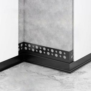 <span class=keywords><strong>Plinthe</strong></span> en aluminium encastrée de haute qualité pour joint de plâtre, en alliage d'aluminium, installation facile, <span class=keywords><strong>plinthe</strong></span> métallique - Product Image 5