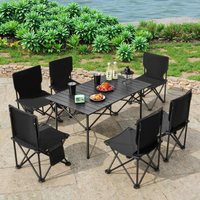 Chaises et tables de fête d'extérieur durables avec design métallique pliable pour plus de confort et de commodité