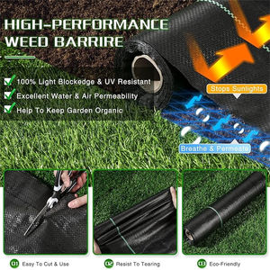 Tapis de protection contre les mauvaises herbes de qualité supérieure <span class=keywords><strong>pour</strong></span> lit de fleurs, allée, jardin et serre. - Product Image 4