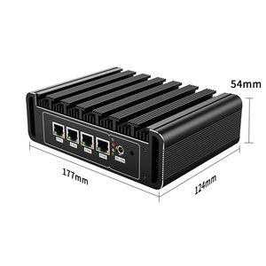 Giá rẻ tường lửa công nghiệp PC 4 Gigabit lans Celeron j4125/J1900/n2940 DDR4 DDR3L mSATA USB3.0 pfsense <span class=keywords><strong>Router</strong></span> an ninh mini pcs - Product Image 4