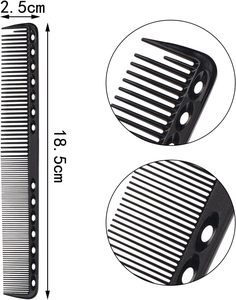 Peigne de barbier professionnel en plastique antistatique, peigne de coiffure de salon, peigne à dents larges et fines personnalisé pour la coupe de cheveux - Product Image 2