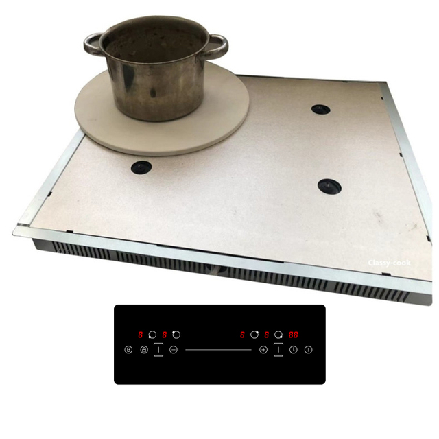 Flex Zone Invisible Induction Cooker 4 Plates Wired Touch Control Invisible Induction Hob