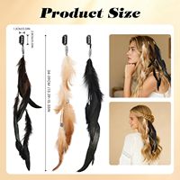 Offre Spéciale Boho plume Clip accessoire cadeaux plume Extensions de cheveux Clip dans les plumes de cheveux pour les femmes carnaval fête coiffure