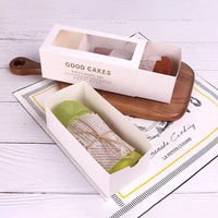 Boîte à pâtisserie jetable personnalisée de qualité alimentaire boîte d'emballage de gâteau tarte aux œufs macaron boîte d'emballage pour la pâtisserie vente en gros