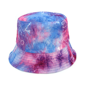 <span class=keywords><strong>Cappello</strong></span> da Pescatore in Corduroy Tie-Dye Autunno-Inverno con Stampa Vintage, Caldo e con Ampia Tesa per Protezione Solare - Product Image 5