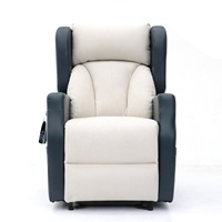 Geeksofa Chaise inclinable électrique à double moteur avec système de roulettes pour les personnes âgées et les patients.