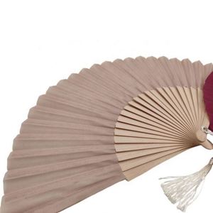 Éventail pliant personnalisé en bois de bambou, style art populaire espagnol, 23 cm, motif floral estival peint, souvenir pour mariage/fête - Product Image 4