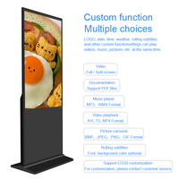 Kiosque d'affichage numérique vertical Android/Windows Wifi 49/55 pouces avec carte SIM, moniteur ultra large pour affichage numérique en intérieur
