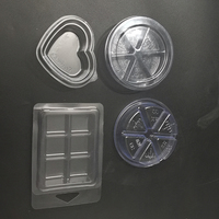Nouveau Design créatif cavité bougie emballage en plastique à clapet boîte cire tarte fondre en vente