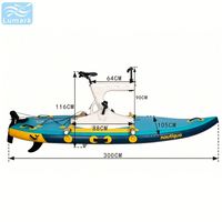 Ponton flottant large en forme de planche de surf avec cadre en plastique, hydrodynamique, facile à ranger pour le lac, de la fabrique chinoise Lumark