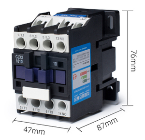 CJX2-1801 magnetico elettrico contattore AC 3 fase 3 P + NC Din guida montato a tre poli - Product Image 1