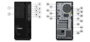Ultimo Modello 2026 per ThinkStation P2 Tower Gen 2 Ultra 7 265 AI Workstation <span class=keywords><strong>Computer</strong></span> Design 3D RTX A2000 Disponibile - Product Image 6