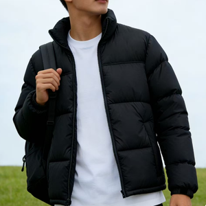 Veste d'hiver pour homme en duvet de canard gris de haute qualité - Coupe-vent - Product Image 6