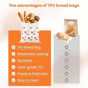 Lot de 2 sacs de conservation du pain en coton réutilisables, écologiques, pour garder la fraîcheur des produits de <span class=keywords><strong>boulangerie</strong></span> et du pain <span class=keywords><strong>fait</strong></span> <span class=keywords><strong>maison</strong></span> - Product Image 5