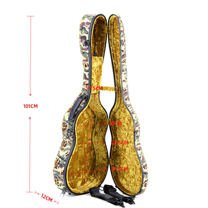 Custodia rigida in fibra di vetro Rm Start56-C mimetica in pelle con rivestimento in velluto e chiusura a scatto per chitarre elettriche/acustiche/<span class=keywords><strong>bassi</strong></span> di alta qualità - Product Image 3