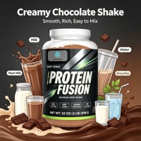 Poudre de Protéine de Lactosérum au Chocolat ODM/OEM 908g Riche en Acides Aminés Essentiels Faible en Matières Grasses et en Lactose pour Nutrition Sportive à Marque Blanche