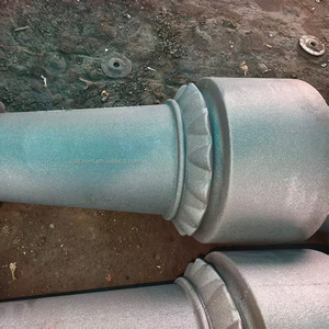 Base per Palo Stradale in Ghisa Sferoidale Personalizzata, Parte di Fusione Verniciata a Polvere Bianca e Nera, Piastra Base Ornamentale per Palo - Product Image 6