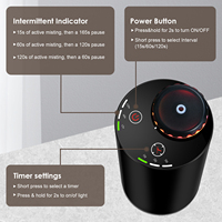 Électrique Type-c Sans Eau Parfum Aroma Diffuseur Humidificateur D'air Cool Mist Maker Fogger 7 Couleurs Huile Essentielle Difusor