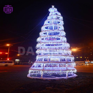 Large Indoor Christmas <b>Tree</b> with LED <b>Lights</b> Pre Lit Artificial <b>Tree</b> for Hotel Mall Home Holiday Decoration - Product Image 2
